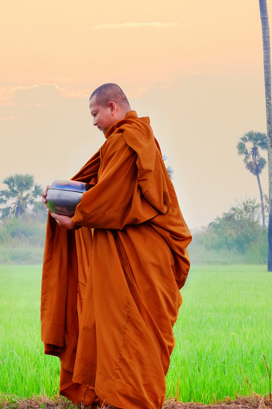 Buddhist Monk Robe & Shawl Set